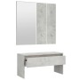 Set de muebles de recibidor madera contrachapada gris hormigón