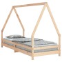 Estructura de cama para niños madera maciza de pino 90x200 cm