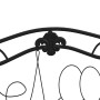 Banco de jardín de dos plazas 104 cm acero negro