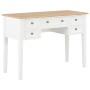 Escritorio de madera blanco 109,5x45x77,5 cm