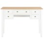 Escritorio de madera blanco 109,5x45x77,5 cm