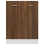 Armario de horno madera ingeniería roble ahumado 60x46x81,5 cm