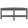 Mesa de centro de madera maciza de pino gris 87x48x35 cm