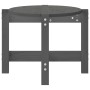 Mesa de centro de madera maciza de pino gris 87x48x35 cm