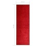 Felpudo lavable rojo 60x180 cm