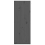 Armarios de pared 2 uds madera maciza de pino gris 30x30x80 cm