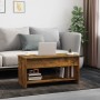 Mesa de centro madera de ingeniería roble ahumado 102x50x52,5cm