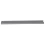 Estantes de pared 4 unidades gris 100x9x3 cm