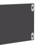 Estante de pared 4 uds contrachapado gris brillo 80x11,5x18 cm