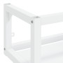 Estructura de lavabo suspendido hierro blanco 79x38x31 cm