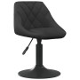 Sillas de comedor giratorias 6 unidades terciopelo negro