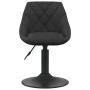 Sillas de comedor giratorias 6 unidades terciopelo negro