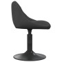 Sillas de comedor giratorias 6 unidades terciopelo negro
