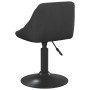 Sillas de comedor giratorias 6 unidades terciopelo negro