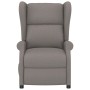 Sillón orejero reclinable eléctrico tela taupe