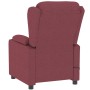 Sillón de masaje eléctrico tela rojo tinto