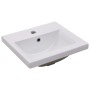 Mueble con lavabo madera de ingeniería blanco brillo
