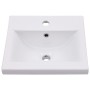 Mueble con lavabo madera de ingeniería blanco brillo