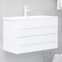 Mueble con lavabo madera de ingeniería blanco