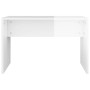 Juego de tocador blanco brillante 86,5x35x136 cm