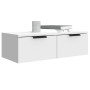 Armarios de pared 2 unidades contrachapada blanco 68x30x20 cm