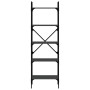 Librería de 5 estantes madera de ingeniería negro 56x31,5x174cm