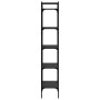 Librería de 5 estantes madera de ingeniería negro 56x31,5x174cm
