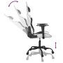 Silla gaming cuero sintético blanco y negro