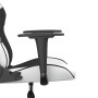 Silla gaming cuero sintético blanco y negro