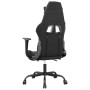 Silla gaming con reposapiés cuero sintético negro camuflaje