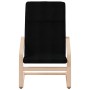 Sillón de relax con taburete tela negro