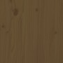 Juego cajas de jardín 4 pzs madera maciza pino gris marrón miel