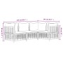 Set muebles de jardín 4 pzas y cojines ratán PE gris antracita