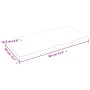 Tablero mesa madera tratada roble borde vivo marrón 80x40x2 cm