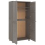 Armario HAMAR madera maciza de pino gris claro 89x50x180 cm