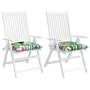 Cojines para silla 2 uds tela Oxford multicolor 50x50x7 cm