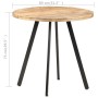 Mesa de comedor de madera de mango rugosa 80 cm