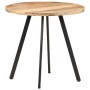 Mesa de comedor de madera de mango rugosa 80 cm