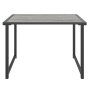 Mesa de jardín de acero gris antracita 55x40x37 cm