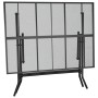 Mesa de jardín plegable malla acero gris antracita 110x80x72 cm
