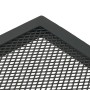 Mesa de jardín plegable malla acero gris antracita 110x80x72 cm