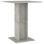 Mesa de bistró de madera contrachapada gris 60x60x75 cm