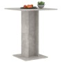 Mesa de bistró de madera contrachapada gris 60x60x75 cm