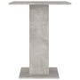 Mesa de bistró de madera contrachapada gris 60x60x75 cm