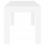 Mesa de comedor de madera contrachapada blanco 140x74,5x76 cm