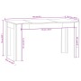 Mesa de comedor de madera contrachapada blanco 140x74,5x76 cm