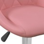 Taburete de cocina 2 unidades de terciopelo rosa