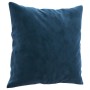 Cojines decorativos 2 uds terciopelo azul 40x40 cm
