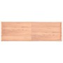Tablero mesa madera tratada borde natural marrón 200x60x(2-6)cm