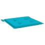 Cojines para silla de jardín 4 uds tela turquesa 40x40x3 cm